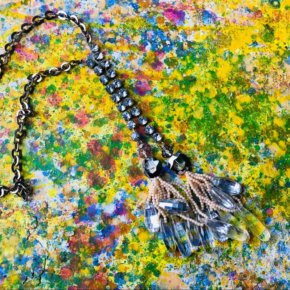 Anthro Waterfall Necklace